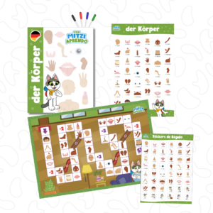 Pack "Aprende el cuerpo" en alemán